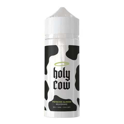 Holy Cow 100ml Shortfill E-Liquids Pistachio Almond Milkshake On White Background