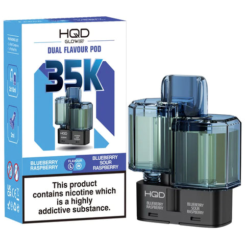HQD Glow Air 35K Pods UK | Dual Flavour Prefilled Pods HQD Glow Air 35K Pods UK | Dual Flavour Prefilled Pods