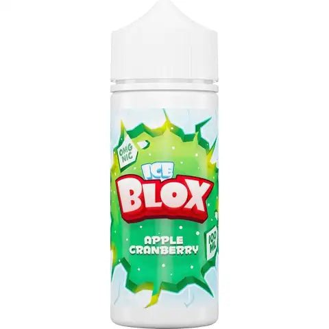 Ice Blox 100ml Shortfill E-Liquid Apple Cranberry On White Background