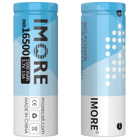 IMORE 16500 1500mAh Vape Batteries - 2 Pack