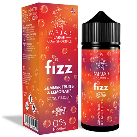 Imp Jar Fizz 100ml 50/50 Shortfill Vape Juice Summer Fruits