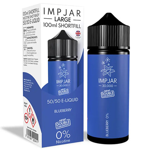 Imp Jar Large 100ml 50/50 Shortfill Vape Juice Blueberry
