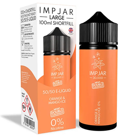 Imp Jar Large 100ml 50/50 Shortfill Vape Juice Orange Mango