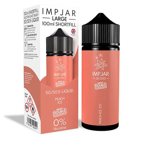 Imp Jar Large 100ml 50/50 Shortfill Vape Juice Peach Ice