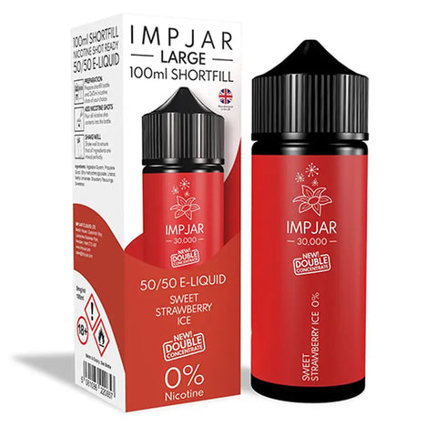 Imp Jar Large 100ml 50/50 Shortfill Vape Juice Sweet Strawberry Ice