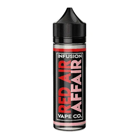 infusion vape co 50ml red air affair on white background