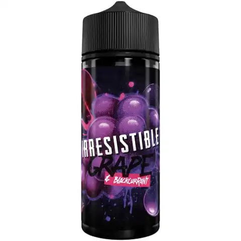 Irresistible Grape 100ml Shortfill E-Liquids Blackcurrant On White Background