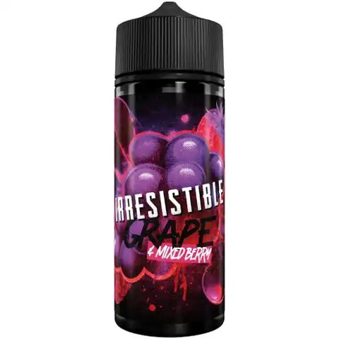 Irresistible Grape 100ml Shortfill E-Liquids Mixed Berry On White Background