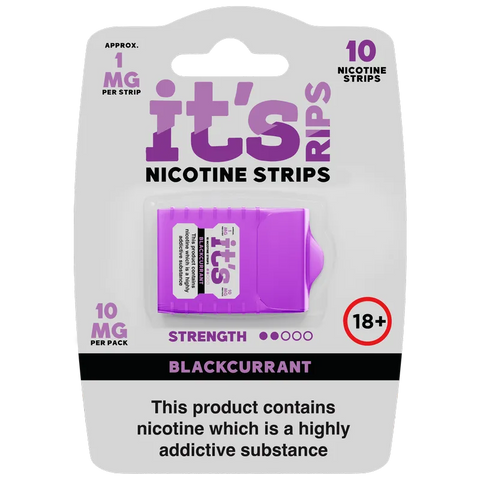 It's Rips Nicotine Strips Blackcurrant 1mg