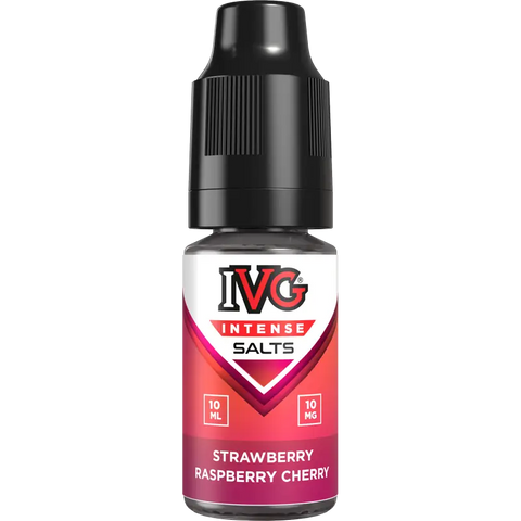 IVG Intense Nic Salts 10ml 10mg Strawberry Raspberry Cherry