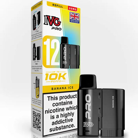 IVG Pro 12 Prefilled Replacement Pods Banana Ice