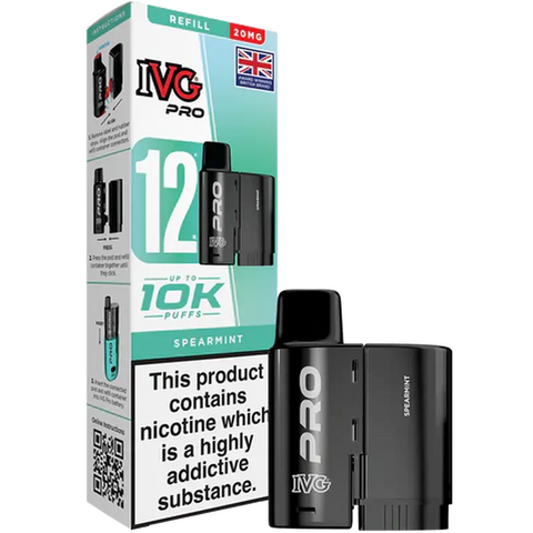 IVG Pro 12 Prefilled Replacement Pods Spearmint