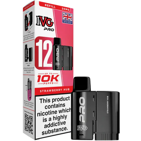 IVG Pro 12 Prefilled Replacement Pods Strawberry Hub