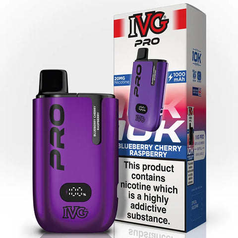 IVG Pro Vape Pod Kit Blueberry Cherry Raspberry