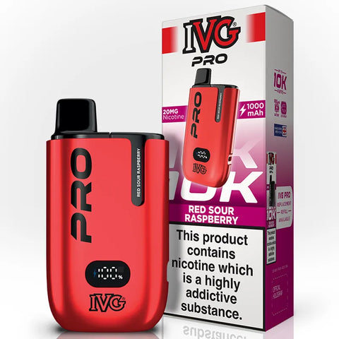 IVG Pro Vape Pod Kit Red Sour Raspberry