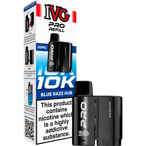 IVG Pro Prefilled Replacement Pods Blue Razz Hub