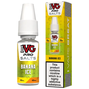 IVG Pro Salts 10ml Nic Salt E-Liquid Banana Ice 10mg
