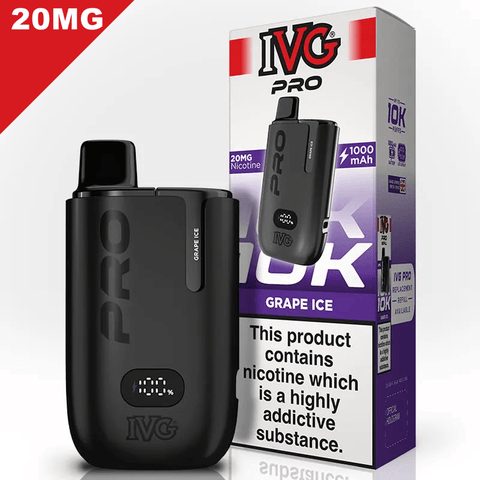 IVG Pro Vape Pod Kit Grape Ice 20mg