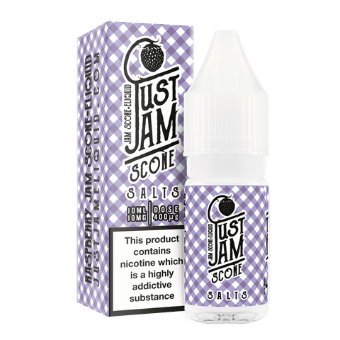 Just Jam Nic Salt E-liquids 10mg / Scone On White Background