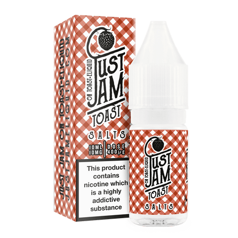 Just Jam Nic Salt E-liquids 10mg / Toast On White Background