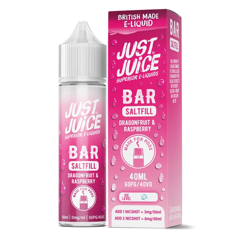 Just Juice Bar 40ml Saltfill Dragonfruit and Raspberry
