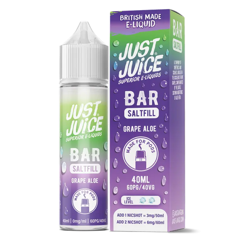 Just Juice Bar 40ml Saltfill Grape Aloe