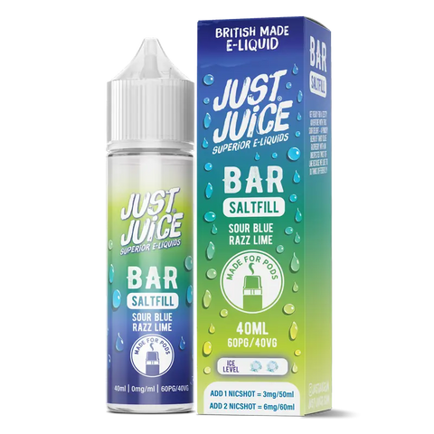 Just Juice Bar 40ml Saltfill Sour Blue Razz Lime