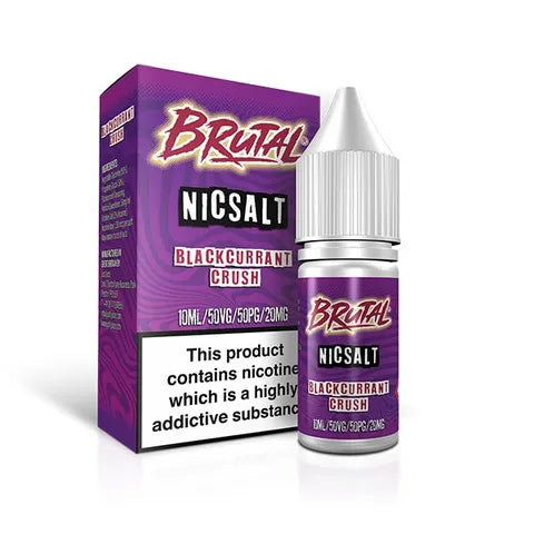 Just Juice Brutal Drinks 10ml Nic Salt E-Liquid Blackcurrant Crush