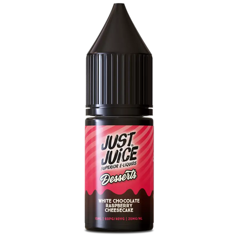 Just Juice Desserts White Chocolate Raspberry Cheesecake 10ml Nic Salts