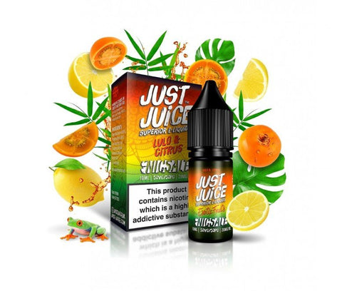 Just Juice Exotic Fruits Nic Salts Lulo & Citrus / 5mg On White Background