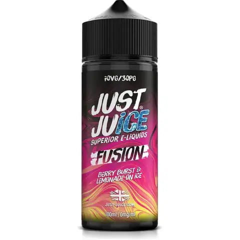 Just Juice Fusion 100ml Shortfill E-Liquid On White Background