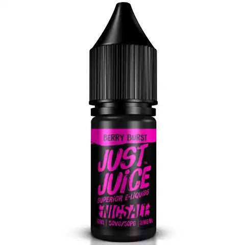 Just Juice Iconic Range E-liquid Nic Salts Berry Burst / 11mg On White Background