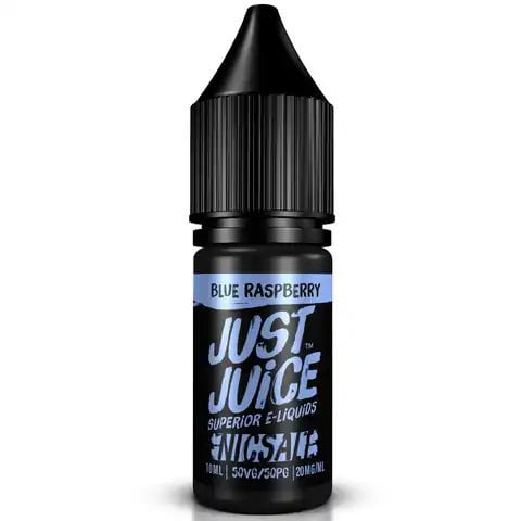 Just Juice Iconic Range E-liquid Nic Salts Blue Raspberry / 11mg On White Background