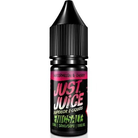 Just Juice Iconic Range E-liquid Nic Salts Watermelon & Cherry / 5mg On White Background
