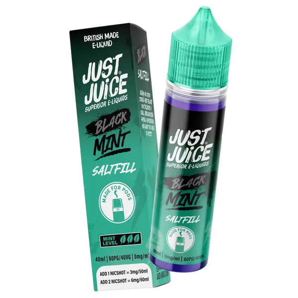 Just Juice Mint 40ml Saltfill Black Mint