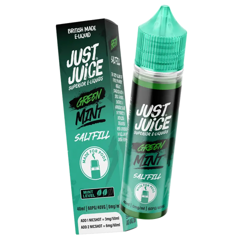 Just Juice Mint 40ml Saltfill Green Mint