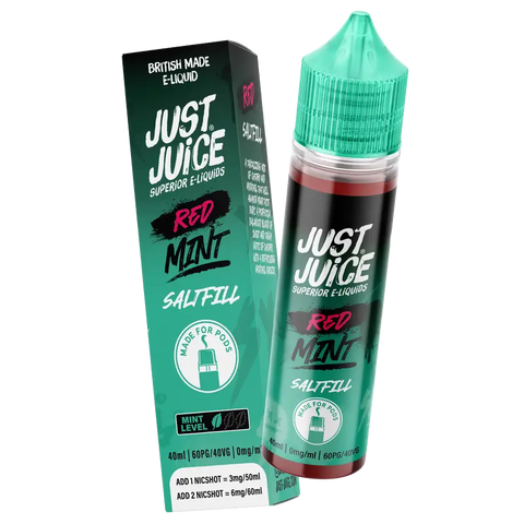 Just Juice Mint 40ml Saltfill Red Mint