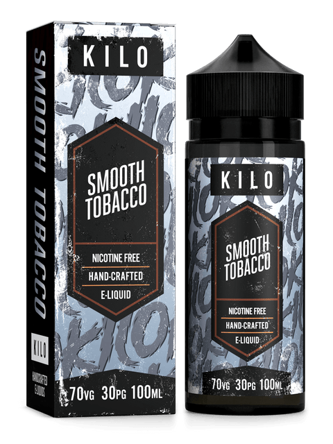 Kilo V2 E-Liquids 100ml Shortfill Range Smooth Tobacco On White Background