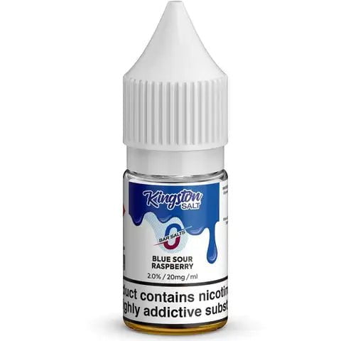 Kingston Bar Salt E-Liquids Blue Sour Raspberry / 20mg On White Background