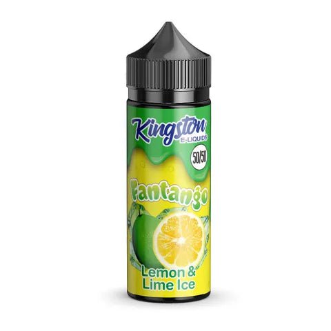 Kingston Fantango 50/50 100ml Shortfill E-Liquids Lemon & Lime Ice On White Background