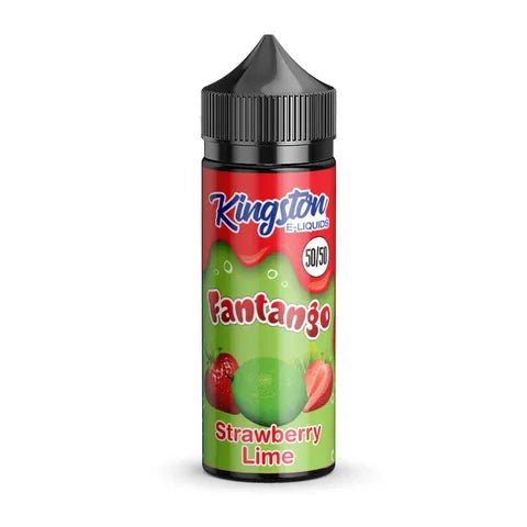 Kingston Fantango 50/50 100ml Shortfill E-Liquids Strawberry Lime On White Background