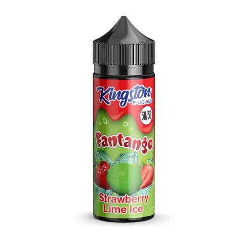 Kingston Fantango 50/50 100ml Shortfill E-Liquids Strawberry Lime Ice On White Background