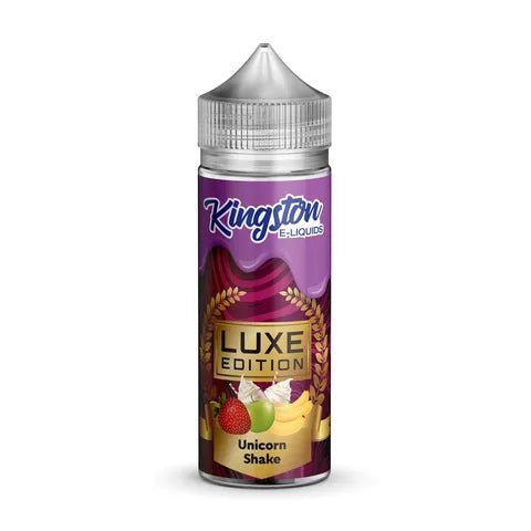 Kingston Luxe Edition 100ml Shortfill E-Liquids Unicorn Shake On White Background