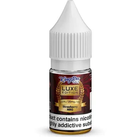 Kingston Luxe Nic Salt E-Liquids Strawberry Nrg / 20mg On White Background