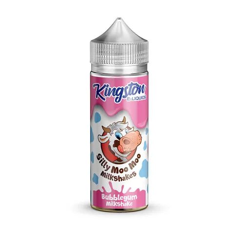 Kingston Silly Moo Moo Milkshake Shortfill E-Liquids Bubblegum Milkshake On White Background