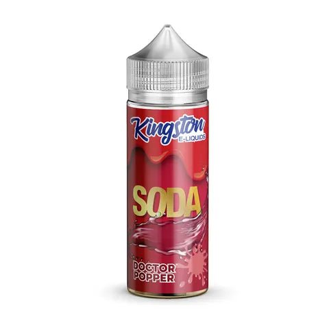 Kingston Soda 100ml Shortfill E-Liquid Doctor Popper On White Background