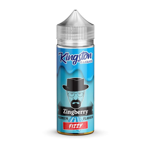 Kingston Zingberry 100ml Shortfill E-Liquids Zingberry Fizzy 70/30 On White Background