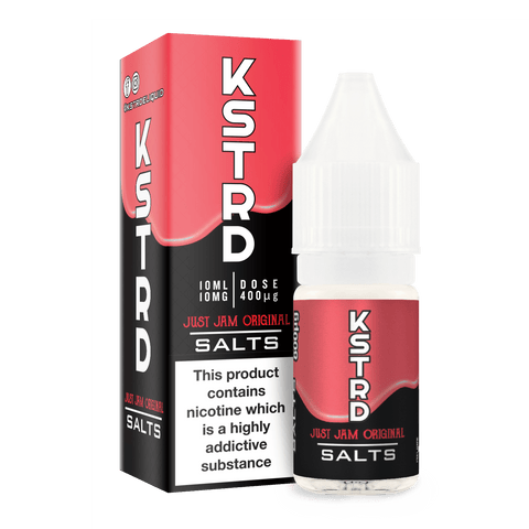 KSTRD E-Liquids 10ml Nic Salts 10mg / Just Jam On White Background
