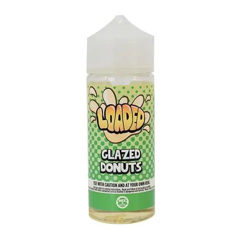 Loaded 100ml Shortfill E-Liquid by Ruthless Glazed Donuts On White Background
