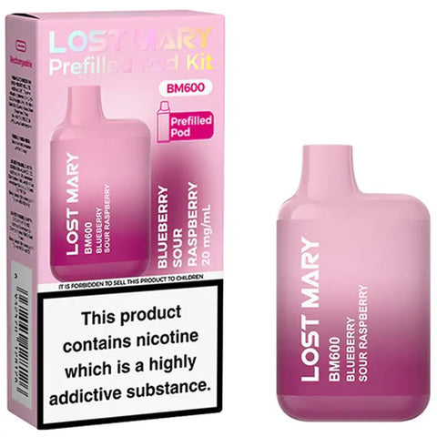 Lost Mary BM600 Prefilled Pod Kit Blueberry Sour Raspberry